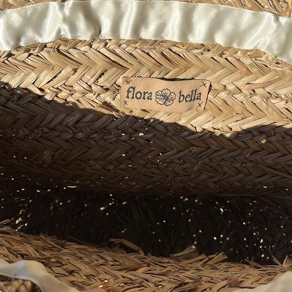 Flora Bella Straw Bag w/ orange & tangerine Fringe. So fun. Gently used. - Picture 7 of 7